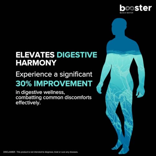 Image of Booster Black Alkaline Drink | Superior Hydration With Infused Essential Minerals | 8+ pH Alkaline (500 ML Each Can) Better than Bottled Water & Mineral water(Pack of 12)