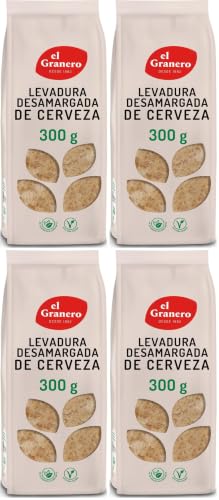 El Granero Integral - Levadura de Cerveza Desamargada - 300 g - Rica en Vitaminas, Minerales y Aminoácidos - Ideal para el Cuidado de la Piel - Propiedades Probióticas - Apta para Veganos