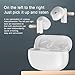 YW YUWISS Bluetooth 5.3 True Wireless Earbuds Touch Control with Charging Case Cordless in Ear Headphones IPX4 Waterproof with Noise Cancelling Mic for Apple iPhone Android Samsung (White)