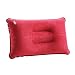 NICEJW Oreiller D'inflation Extérieur, Oreiller D'inflation Pliable Portatif, Coussin De Sommeil Léger d'oreiller D'inflation D'hôtel d'avion De Voyage Rouge Taille Unique