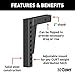 CURT 17123 Replacement Weight Distribution Hitch Shank, 2-Inch Receiver, 7-Inch Drop, 10-1/2-Inch Rise