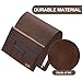 LVOERTUIG Sofa Armrest Organizer Non-Slip Bedside Armchair Caddy Storage Basket Bag Slip Resistant Couch Remote Control Holder Storage Bag for Cellphone,Tablet,Magazines,Glasses(brown)