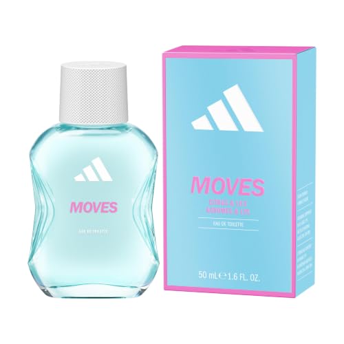 Image of adidas Moves Eau de Toilette, 50ml / 1.7fl oz. (pack of 1), Notes of Citrus, Lilly and Musk, Fragrance for Women, Long Lasting, Sporty Fragrance, Travel Size