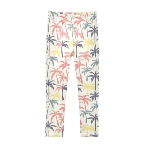 senya Girls Printed Leggings Yoga Pants White Background for Kids in 4t to 10 Years, 4T