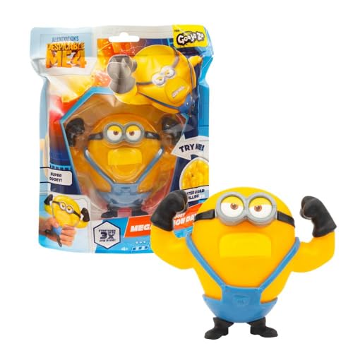 Giochi Preziosi Minions - Personaggio Squishy 15 Cm Minion Dave Cattivissimo Me 4,Si Allunga Fino A 3 Volte La Sua Dimensione,Imbottitura Di Perle D'A