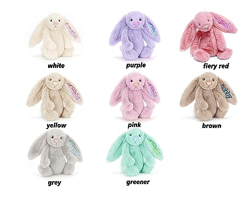 Personalized-Plush-Bunny-Custom-Hand-Embroidered-Name-Plush-Bunny-Toy-Childrens-First-Easter-Gift-for-Boys-and-Girls Personalized Plush Bunny Custom Hand Embroidered Name Plush Bunny Toy Childrens First Easter Gift for Boys and Girls