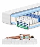 AM Qualitätsmatratzen Orthopädische 7-Zonen Taschenfederkernmatratze 140x...