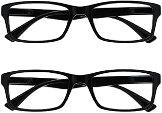 The Reading Glasses Company Black Readers Value 2 Pack męskie damskie UVR2092BK +1,50