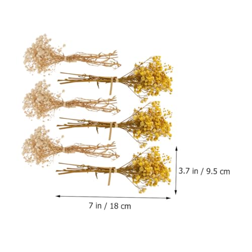 Ramo de flores secas artificiales Garneck 6 piezas miniatura 4
