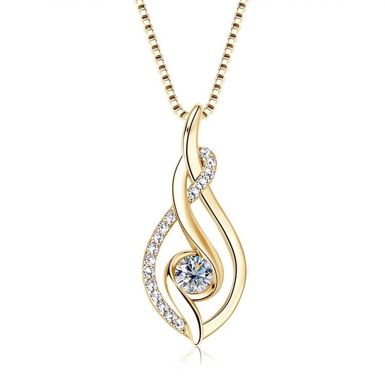 Collier amulette moissanite RUGEMONT : sublimez vos tenues du quotidien aux soirées