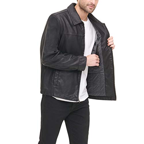 DOCKERS mens James Faux Leather Jacket (Regular, Big & Tall Sizes)3