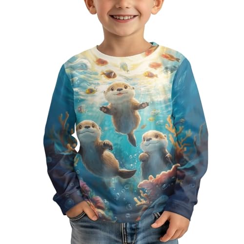 Image of Uourmeti Teens Girls Long Sleeve T Shirts Fall Outfits Boys Active Sportswear Running Tops