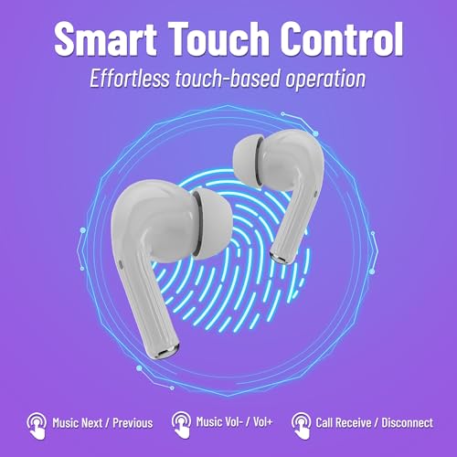 Image of AROMA TWS20 Sonic V5.4 Upto 60Hr Playtime* ENC Dual Paring Fast Charging, Heavy Bass Bluetooth