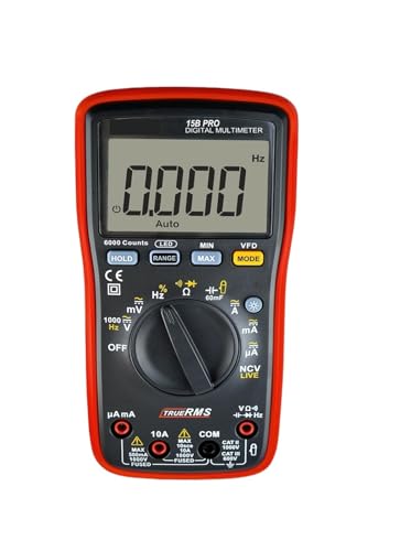 15B 17B True Digital Multimeter,for Electrical Applications Along with Resistance Continuity Diode Capacitance(ZIBOO 15B PRO)
