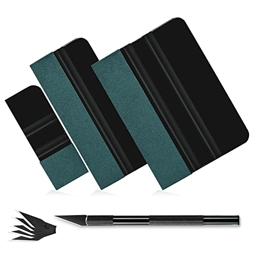 Newishtool Car Window Film Tinting Tools, Wallpaper Smoothing Tool Kit, Window Tint Tools, Film Installation Window Tint Kit, Window Tint Squeegee With Suede Felt, Razor Blade & Craft Knife Tint Kit #TOP11