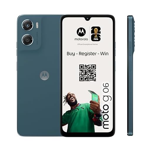 Motorola Moto g06 Smartphone (Kratzfestes 6,88"-HD+-Display Dank Corning Gorilla Glass 3, wasserabweisend, 50-MP-Kamera, 4/256 GB, 5100 mAh, TurboPower-Aufladen) Pantone Tapestry, inkl. Schutzcover