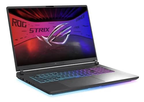 Image of ASUS ROG Strix G18 (2026) AI Gaming Laptop, 18 inch 240Hz IPS WQXGA Display (Intel Ultra 9-275HX, GeForce RTX 5080 16GB, 64GB DDR5, 2TB SSD, RGB Keyboard, 2 Thunderbolt 5, WiFi 7, Win 11 Pro) w /DKZ Hub