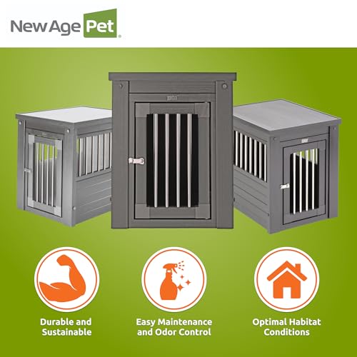 New Age Pet ecoFLEX Pet Crate/End Table, Small, Grey, Model:EHHC405S by New Age Pet - Image 6