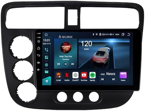 ASURE 10.1" Android Car Stereo For Dodge Caliber 2006-2012 | 8Core 4GB+64GB With Wireless CarPlay