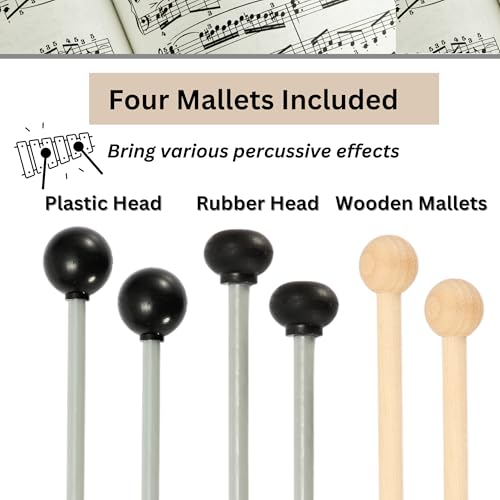 image for Eco Joy Xylophone + Rubber & Wooden Beaters| 27 Notes Glockenspiel for