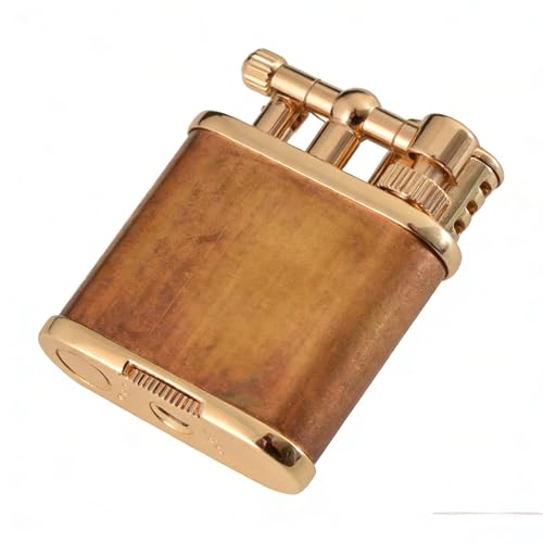 Encendedor de queroseno resistente al viento con diseño vintage abatible 2