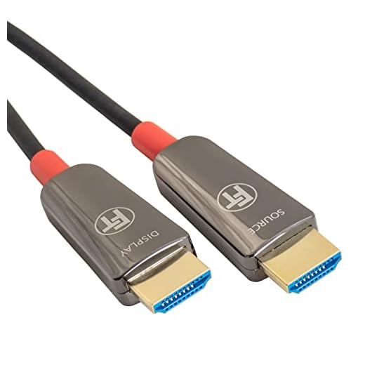 FeinTech 8K HDMI Glasfaserkabel 10m, 4K 120Hz, 1440p 144Hz für HDMI 2.1 Gaming, HDMI Kabel PS5 Xbox PC TV, 48Gbps, unterstützt CEC, VRR, HDR, Dolby Atmos, 3D, VMI90100