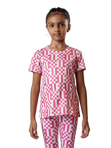 Image of Girl's Active Sports Wear Solid Short Sleeve Running Workout Tshirts Athletic Tops Lightweight Quick Dry Training Yoga Round Neck Tshirt (4 to 14 YRS)