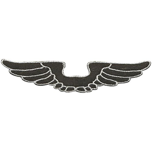 Fan-O-Menal Parche – águila alas Blande – Talla aprox. 12,5 cm x 2,5 cm (03085) Stick parches bordados – Bike Chopper Trucker Moto Chaqueta Sotana
