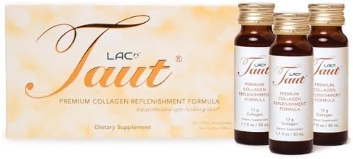 Taut Collagen – Premium Collagen Replenishment Formula – Box of 8 Bottles – 1.7 oz Each