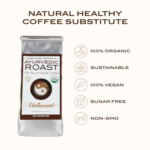 Ayurvedic Roast AYURVEDIC-ROAST-11OZ-UNFLAVORED-VENDOR Top Caffeine Free Certified Organic Coffee Substitute thumb #1
