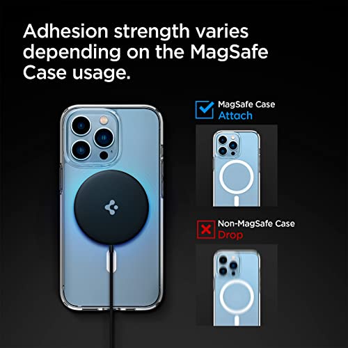 Image of Spigen ArcField Magnetic Wireless Charger Compatible with iPhone 17 /16 /15 /14 /13 /12 Pro Max Mini, AirPods 3 /2, AirPods Pro 2 /1 - Black