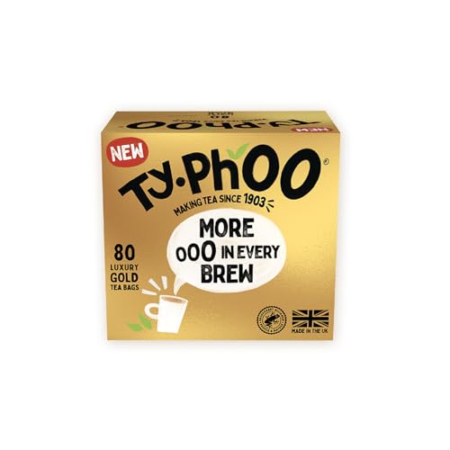 Typhoo Gold (More In Every Brew) 80 Luxury Tea Bags (Pack of 4)