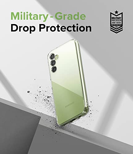 Image of Ringke Fusion Compatible with Samsung Galaxy A14 4G / 5G Case Cover Transparent Hard Back Soft Flexible TPU Bumper Scratch Resistant Natural Form Samsung A14 Back Cover - Clear