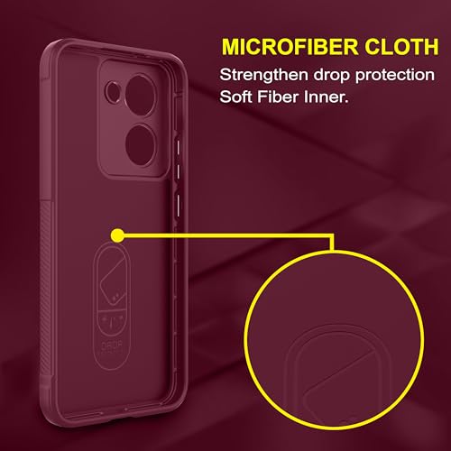 Image of amazon basics Back Case Cover for Realme P3 Ultra 5G | Compatible for Realme P3 Ultra 5G Back Cover | Liquid Silicon Magic Case with Camera Protection | Plum