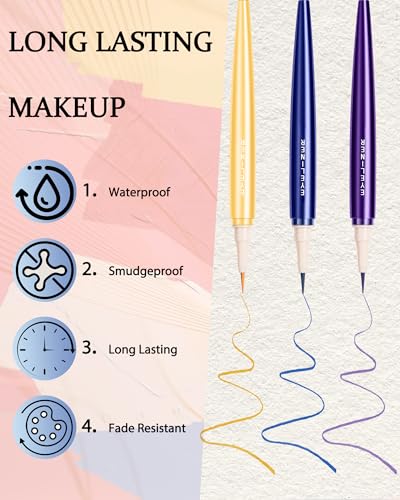 Delineador líquido color rosa resistente al agua miniatura 4