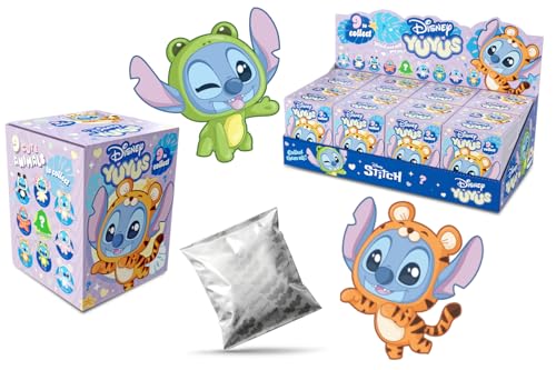 Disney YuYus Stitch, Caja Sorpresa, Colgante Decorativo (Charm)