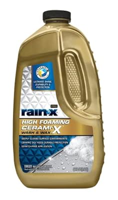 Rain-X 620199 Pro High Foaming Cerami-X Wash and Wax, 48oz - Deep Cleaning and High Foaming Formula to Wash and Protect Your Vehicle with Industry Leading Water Repellent