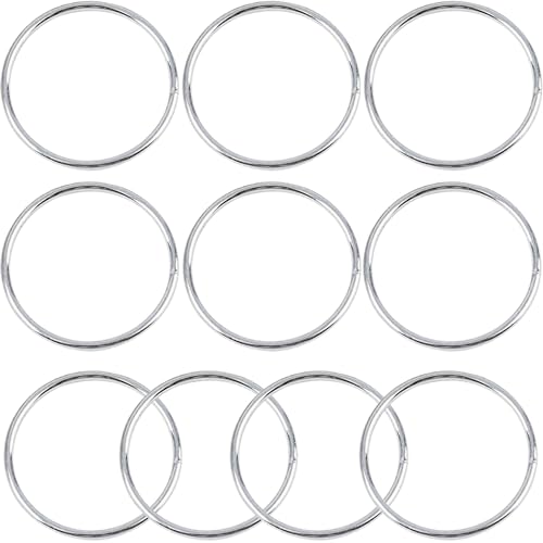 10Pcs Macrame Hoops Ring, BetterJonny 7 Inch Metal Craft Rings