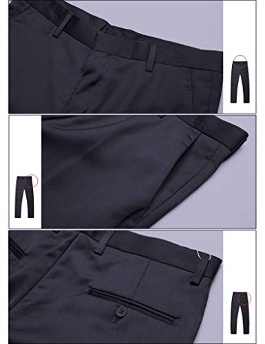 Match Mens Straight Fit No-Iron Dress Pants M2#80884