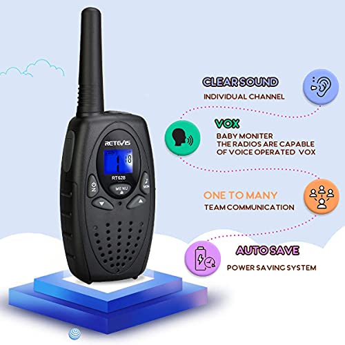image for Retevis RT628 Walkie Talkies for Kids,Walky Talky,Key Lock,VOX Crystal