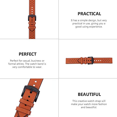 ULTECHNOVO Pulseira de RelÃ³gio de Couro Pulseira de RelÃ³gio de Couro ClÃ¡ssico SubstituiÃ§Ã£o Comp