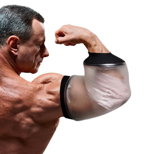 PICC Line - Funda de ducha Disponible en 5 tamaños Funda reutilizable IV PICC Manga de brazo impermeable para heridas de codo, vendajes para