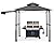 ABCCANOPY Grill Gazebo with Extra Awning - 11x5 Outdoor BBQ Canopy Shelter with 2 Led Lights for Patio Backyard Grilling (Grey)
