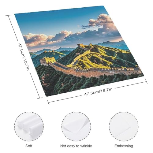 Servilletas de Tela Cuadradas Blancas Pack x6 miniatura 2