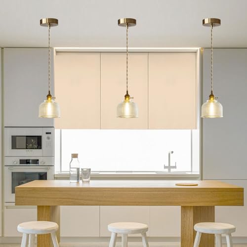 Suspension à une tête en verre soufflé et métal style moderne E26