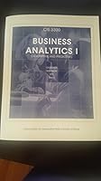 CIS 3300 Business Analytics I Custom Edition for Metropolitam State University of Denver CIS 3300 1323457046 Book Cover