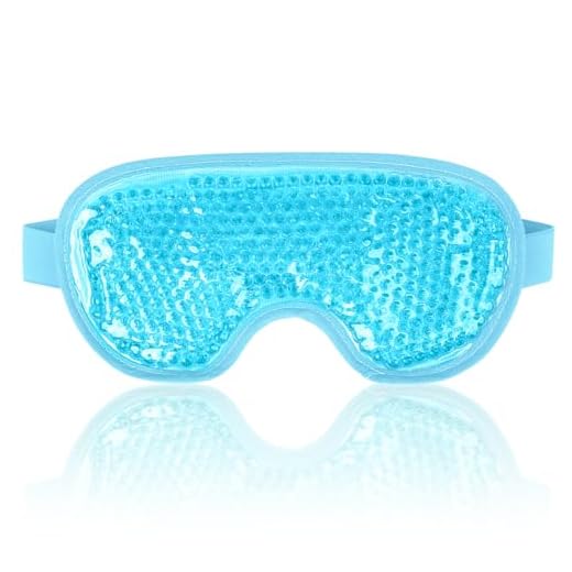NEWGO Antifaz Gel Frío Ojos Máscara para Dormir Mascarilla Refrescante para los Ojos, Fría o Caliente, para Ojos Hinchados,Migrañas