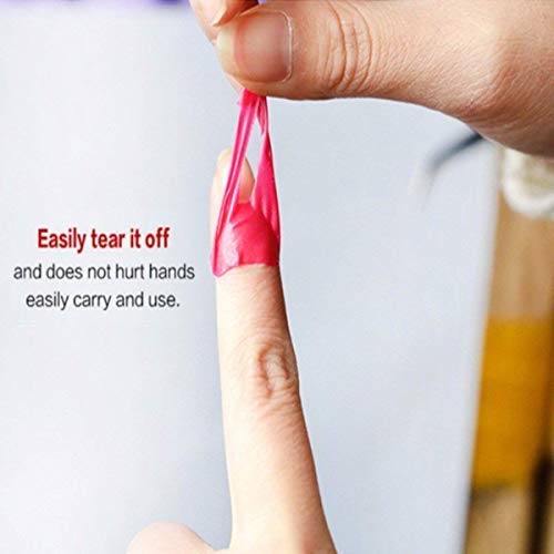 Wansan 6 Pack 60 Piece Reusable Soft Plastic Nail Protector To Keep Polish Cover Shield Protector Nail Polish Glue Overflow Preventing Tool - Random Color #TOP7