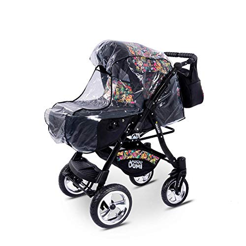 Buggie Urbano DenimParadise | 3-in-1-System | Kinderwagen, Kombikinderwagen, Babyschale, Autositz System | Zwei-Wege-Griff | Travel System | Moderner, Leichter Trolley mit Allem Zubehör Inklusive