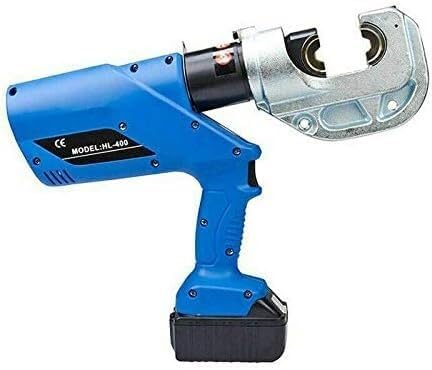 電動油圧ワイヤークリンパ、16-400mm2油圧圧着ペンチ充電式EZ-400圧着工具銅アルミ端子の圧着用12個のダイス付き電動油圧ク 【パイプ修理キット】